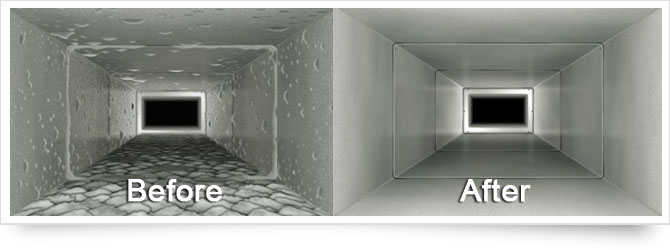 Heating duct clearance cleaning